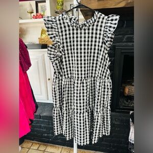 Black and White Gingham dress